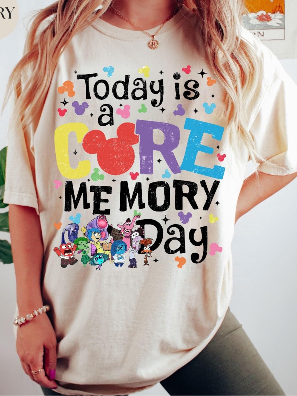 Disney today is a core memory day white tee shirt a